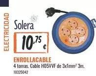 Solera - 4 tomas Cable H05VVF de 3x