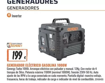Inverter - Generador Electrico Gasolina