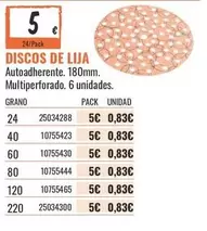 Discos De Lija