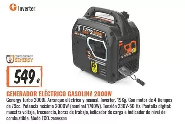 Inverter - Generador Electrico Gasolina 2000w