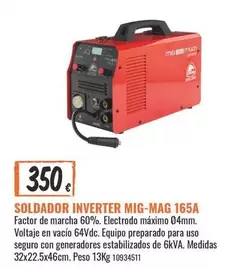 Inverter - Soldador  Mig-mag 165a