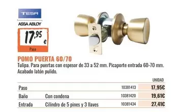 tesa - Pomo Puerta 60/70