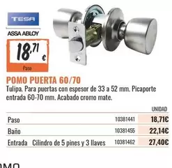 tesa - Pomo Puerta 60/70