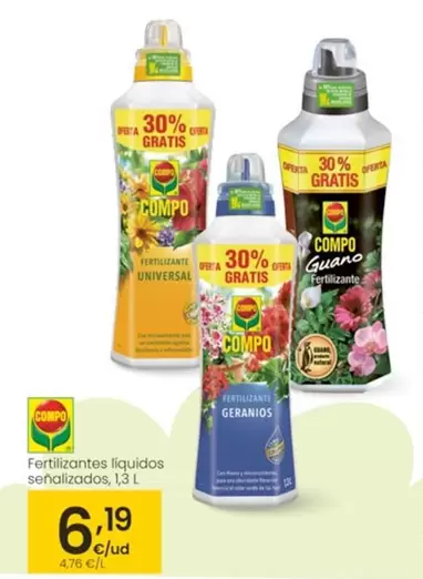 Compo - Fertilizantes Liquidos Senalizados, 1,3 L