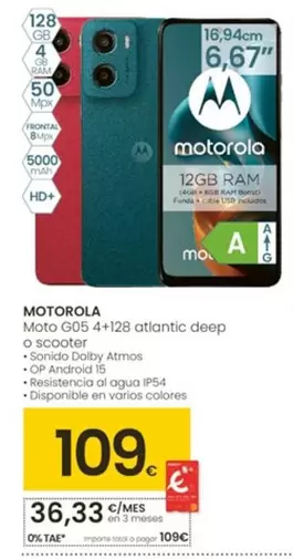 Motorola - Moto G05 Atlantic Deep O Scooter