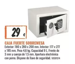 Caja Fuerte Sobremesa