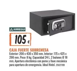 Arregui - Caja Fuerte Sobremesa