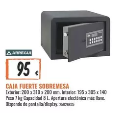 Arregui - Caja Fuerte Sobremesa