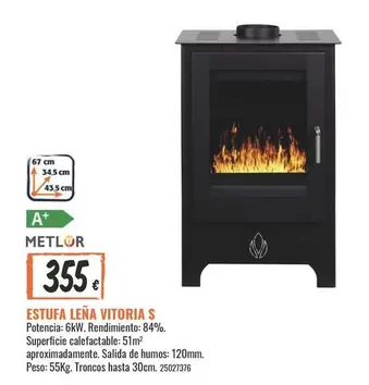 Estufa Leña Vittoria S