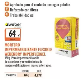 weber - Mortero Impermeabilizante Flexible