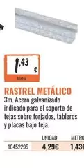 3m - Rastrel Metálico