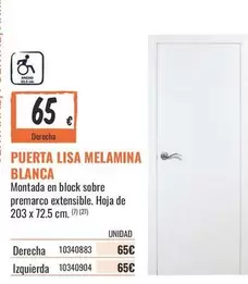 Block - Puerta Lisa Melamina Blanca