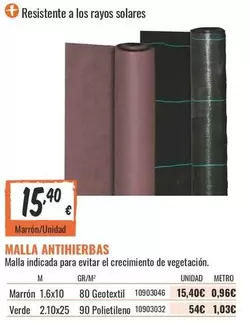 Solares - Malla Antihierbas