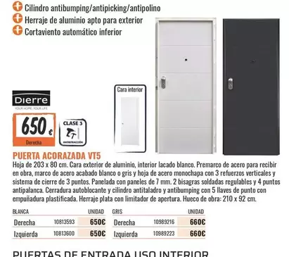Dierre - Puerta Acorazada Vt5