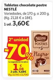 Nestlé - Tabletas Chocolate Postre