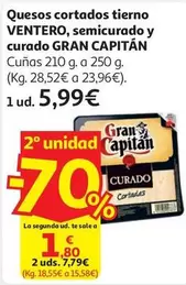 Gran Capitán - Quesos Cortados Tierno Ventero, Semicurado Y Curado 