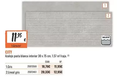 City - Azulejo Pasta Blanca Interior