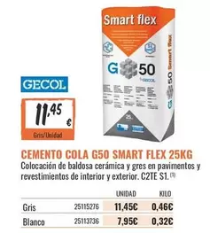 Flex - Cemento Cola G50 Smart