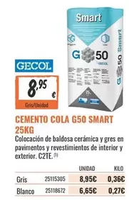Blanco - Cemento Cola G50 Smart