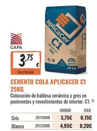 Cola Cao - Cemento Aplicacer C11