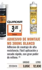 MS - Adhesivo De Montaje Ms 300ml Blanco