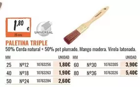 Universal - Paletina Triple