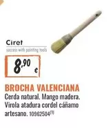 mango - Cerda Natural. Mango Madera. Virola Atadura Cordel Canamo Artesano
