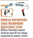 Excellence - Rodillo Superficies Lisas Microfibra  22cm