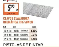 Clavos Clavadora Neumatica F18/50acr