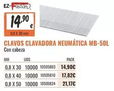 Clavos Clavadora Neumatica Mb-50l