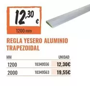 mmm - Regla Yestero Aluminio Trapezoidal