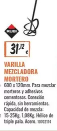 Rubi - Mezcladora Mortero