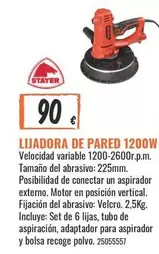 Stayer - Lijadora De Pared 1200w