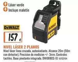 Dewalt - Nivel Láser 2 Planos