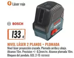 Bosch - Nivel Láser 2 Planos + Plomada