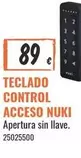Control - Teclado  Acceso