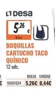 Boquillas Cartuchoc Taco Químico
