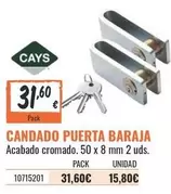 Candado Puerta Baraja