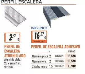 Perfil De Escalera Atornillado