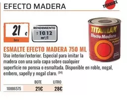 Titanlux - Esmalte Efecto Madera 750 Ml