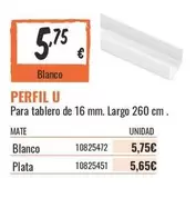 Blanco - Perfil U