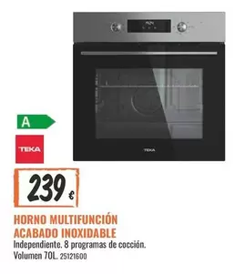 Teka - Horno Multifuncion Acabado Inoxidable