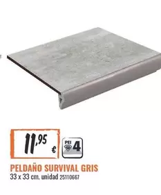 Peldaño Survival Gris