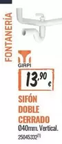 vertical - Sifon Doble Cerrado