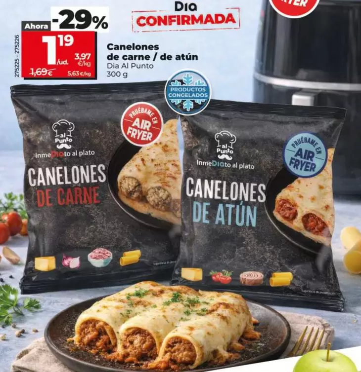 Dia Al Punto - Canelones De Carne/De Atún