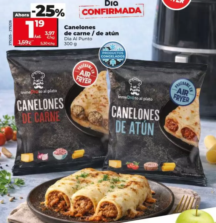 Dia Al Punto - Canelones De Carne/De Atún