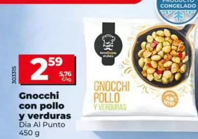 Dia Al Punto - Gnocchi Con Pollo Y Verduras