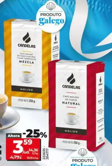 Candelas - Café Molido Mezcla/Natural