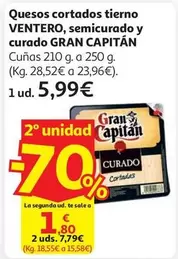 Queso Semi Cortado Gran Capitan 230g