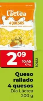 Dia Lactea - Queso Rallado 4 Quesos